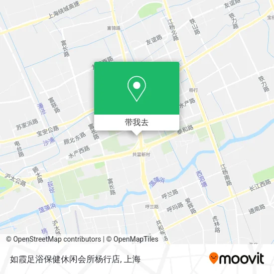 如霞足浴保健休闲会所杨行店地图