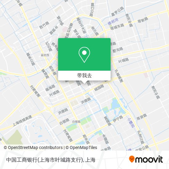 中国工商银行(上海市叶城路支行)地图