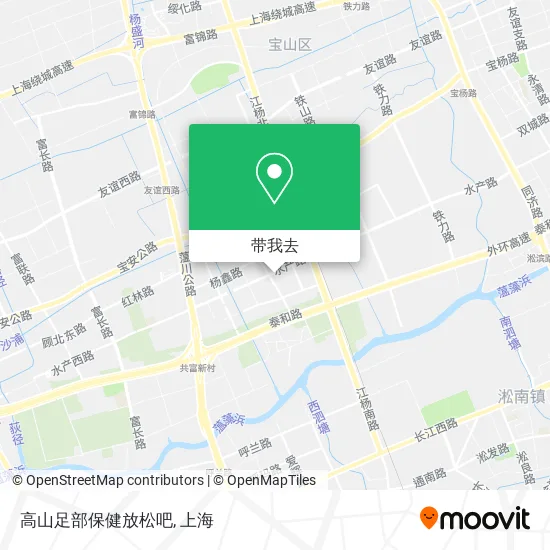 高山足部保健放松吧地图