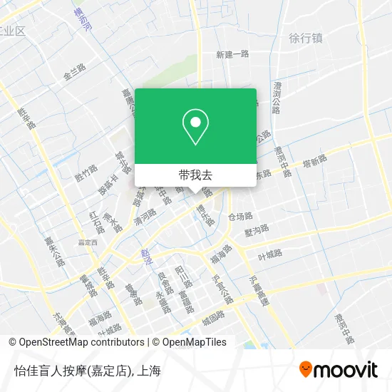怡佳盲人按摩(嘉定店)地图
