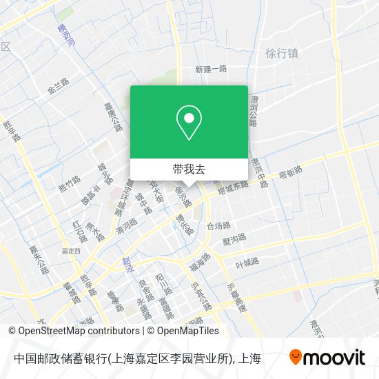 中国邮政储蓄银行(上海嘉定区李园营业所)地图