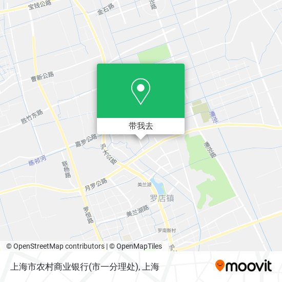 上海市农村商业银行(市一分理处)地图