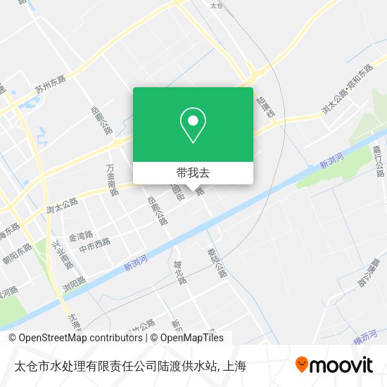 太仓市水处理有限责任公司陆渡供水站地图