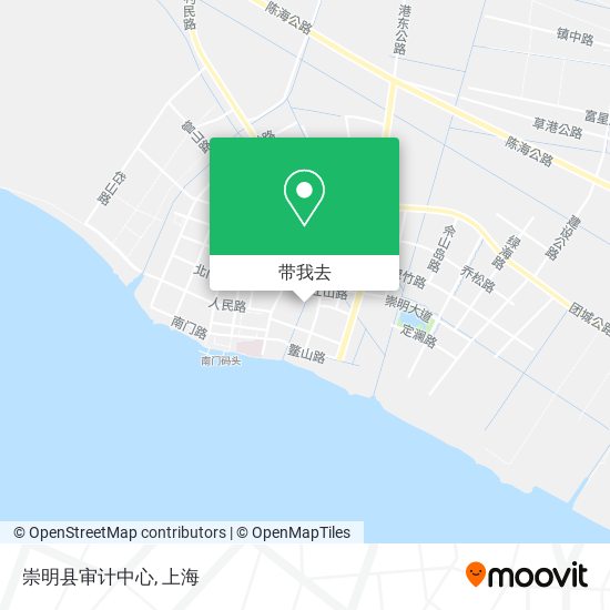 崇明县审计中心地图