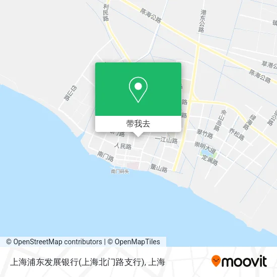 上海浦东发展银行(上海北门路支行)地图