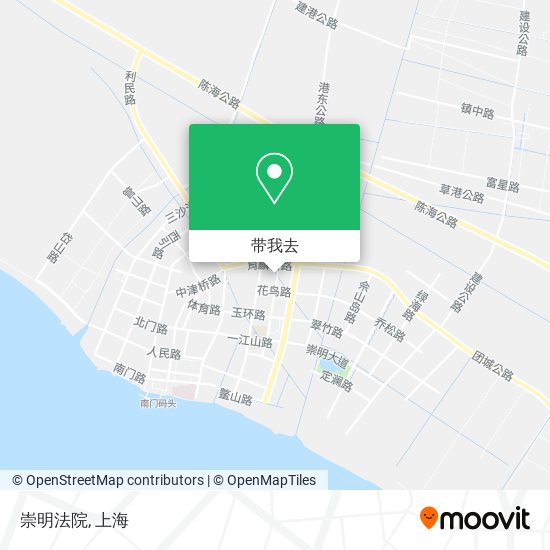 崇明法院地图