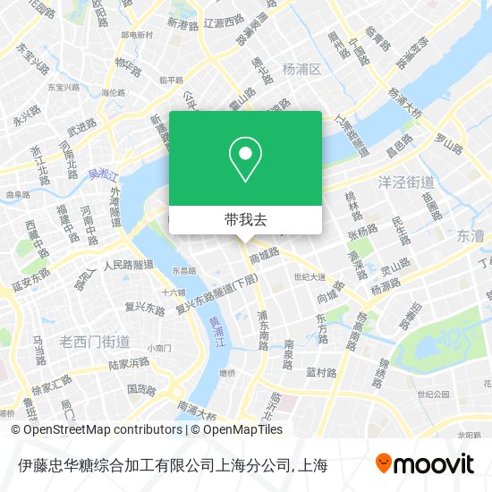 伊藤忠华糖综合加工有限公司上海分公司地图