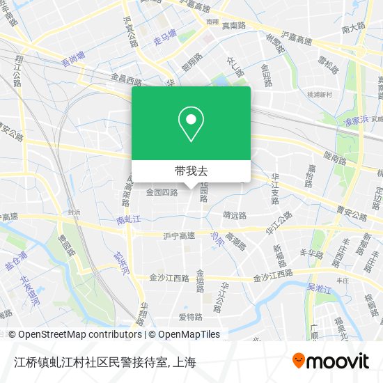 江桥镇虬江村社区民警接待室地图