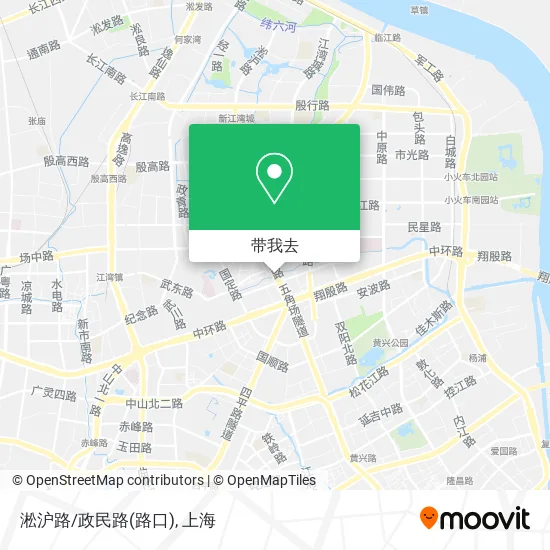 淞沪路/政民路(路口)地图