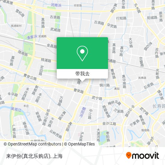 来伊份(真北乐购店)地图