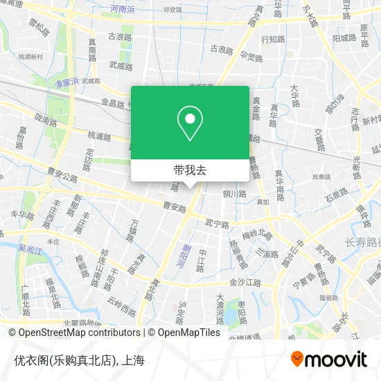 优衣阁(乐购真北店)地图