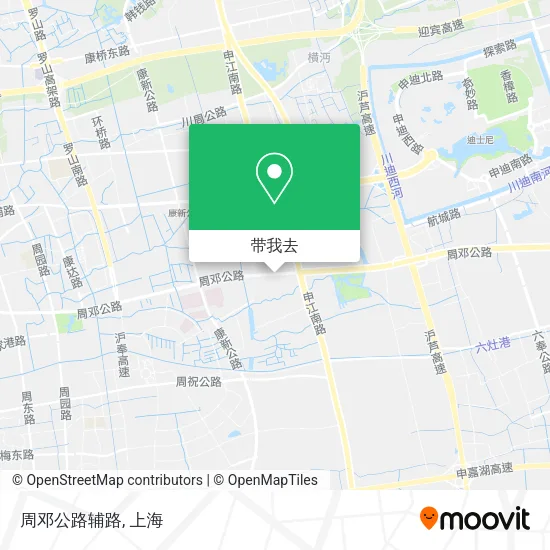周邓公路辅路地图