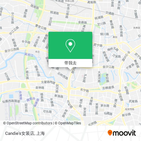 Candie's女装店地图