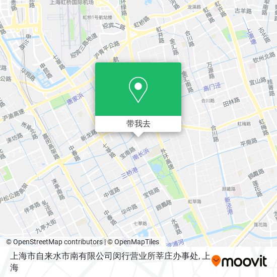 上海市自来水市南有限公司闵行营业所莘庄办事处地图