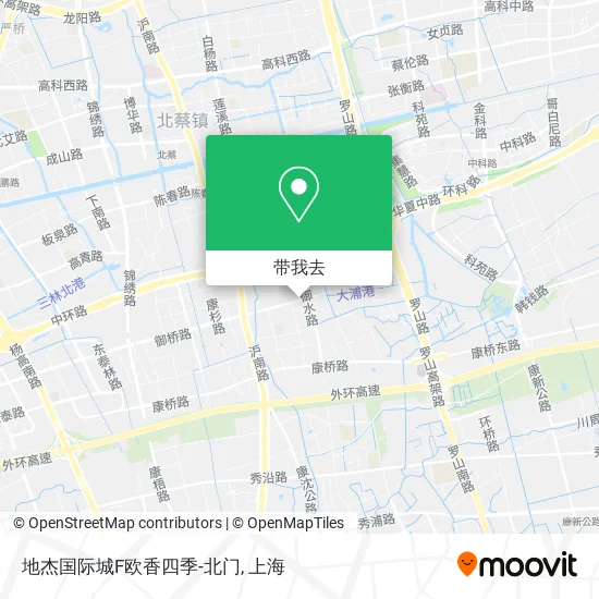 地杰国际城F欧香四季-北门地图