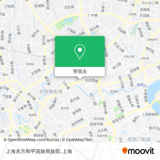 上海东方和平国旅商旅部地图