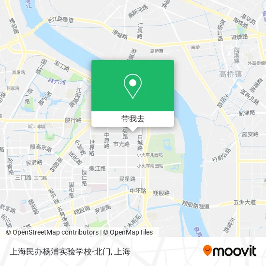 上海民办杨浦实验学校-北门地图