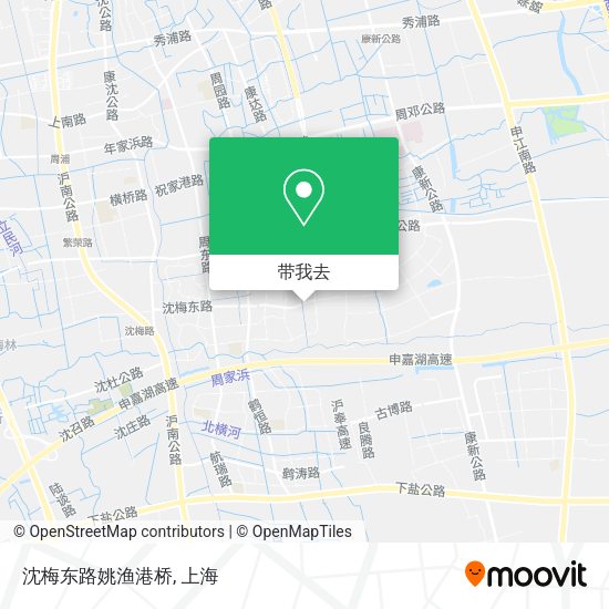 沈梅东路姚渔港桥地图