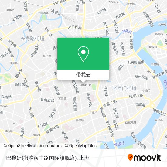 巴黎婚纱(淮海中路国际旗舰店)地图