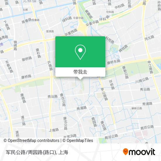 军民公路/周园路(路口)地图
