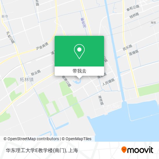 华东理工大学E教学楼(南门)地图