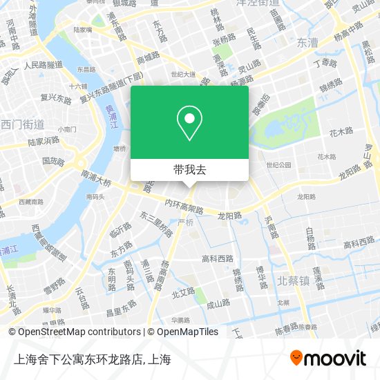 上海舍下公寓东环龙路店地图