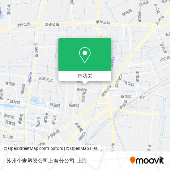 苏州个吉塑胶公司上海分公司地图