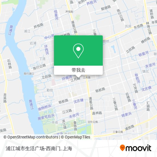 浦江城市生活广场-西南门地图