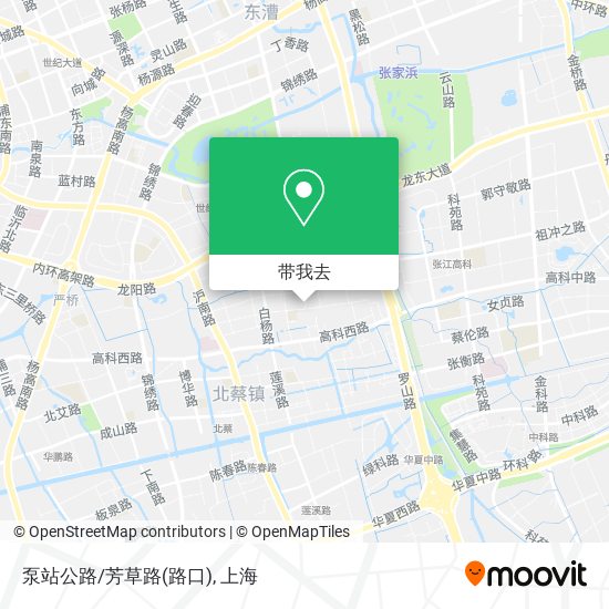 泵站公路/芳草路(路口)地图