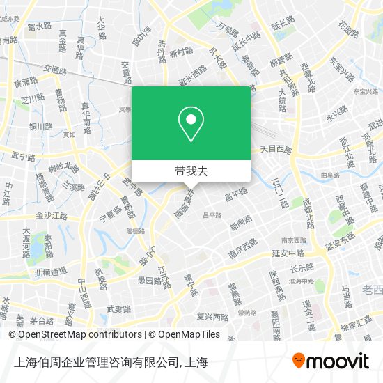 上海伯周企业管理咨询有限公司地图