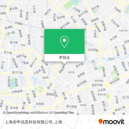 上海岩申信息科技有限公司地图