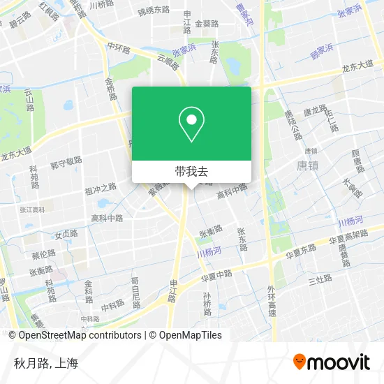 秋月路地图