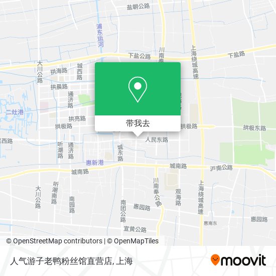 人气游子老鸭粉丝馆直营店地图