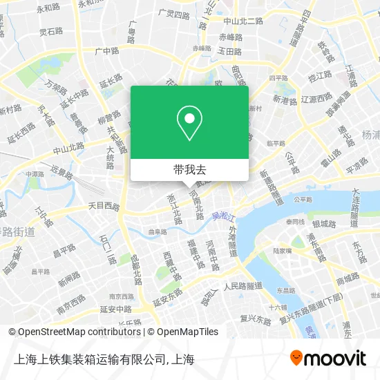 上海上铁集装箱运输有限公司地图