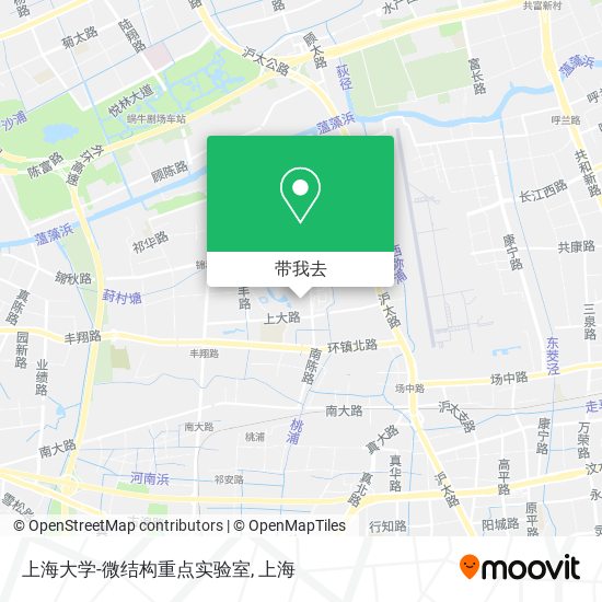 上海大学-微结构重点实验室地图