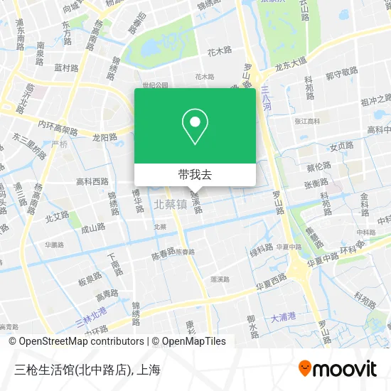 三枪生活馆(北中路店)地图