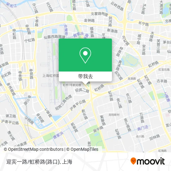 迎宾一路/虹桥路(路口)地图