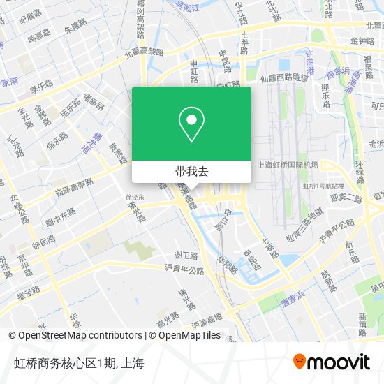 虹桥商务核心区1期地图