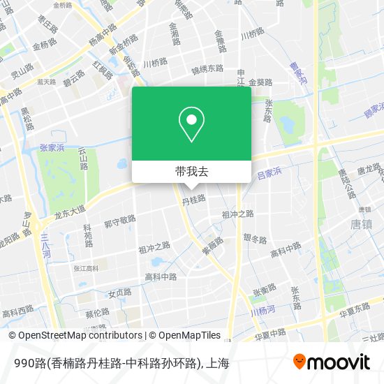 990路(香楠路丹桂路-中科路孙环路)地图
