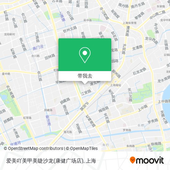 爱美吖美甲美睫沙龙(康健广场店)地图