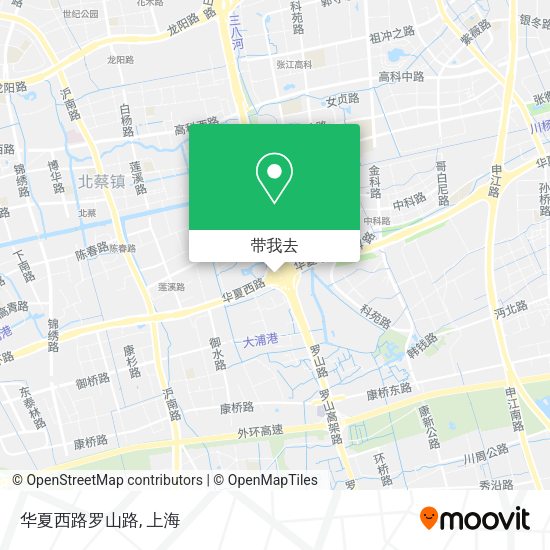 华夏西路罗山路地图