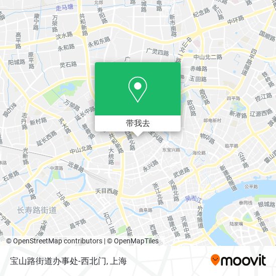 宝山路街道办事处-西北门地图