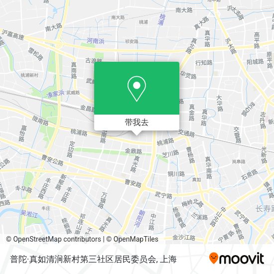 普陀·真如清涧新村第三社区居民委员会地图