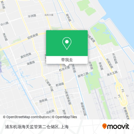 浦东机场海关监管第二仓储区地图