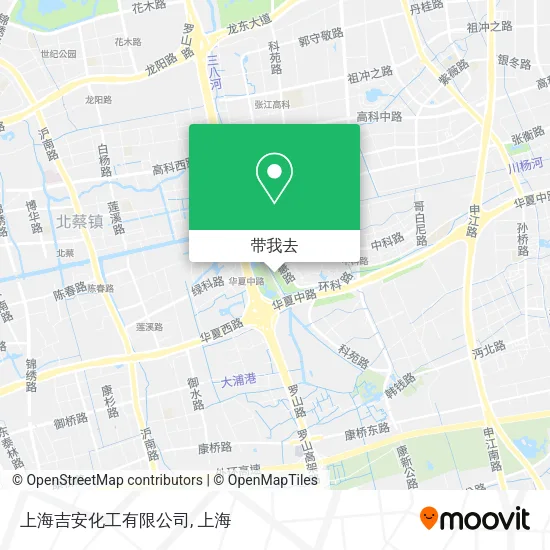 上海吉安化工有限公司地图