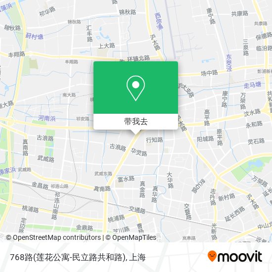 768路(莲花公寓-民立路共和路)地图