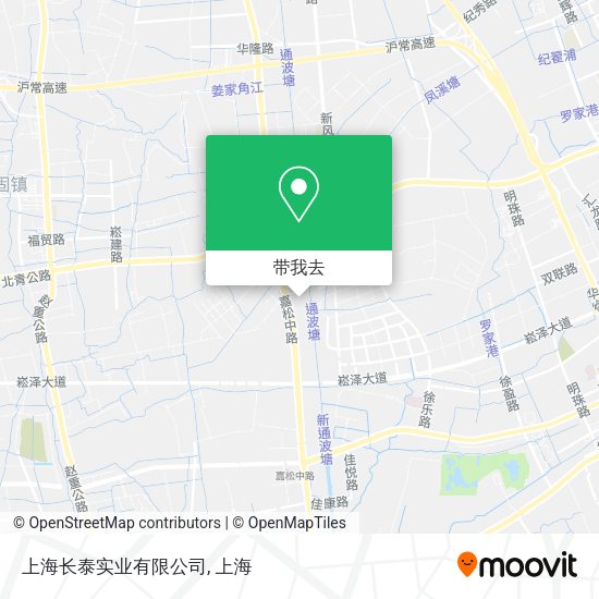 上海长泰实业有限公司地图