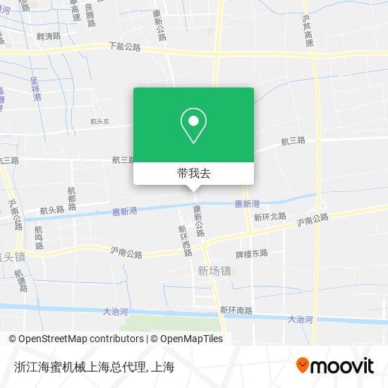 浙江海蜜机械上海总代理地图