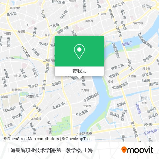 上海民航职业技术学院-第一教学楼地图