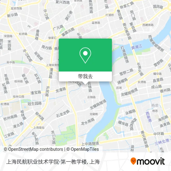 上海民航职业技术学院-第一教学楼地图